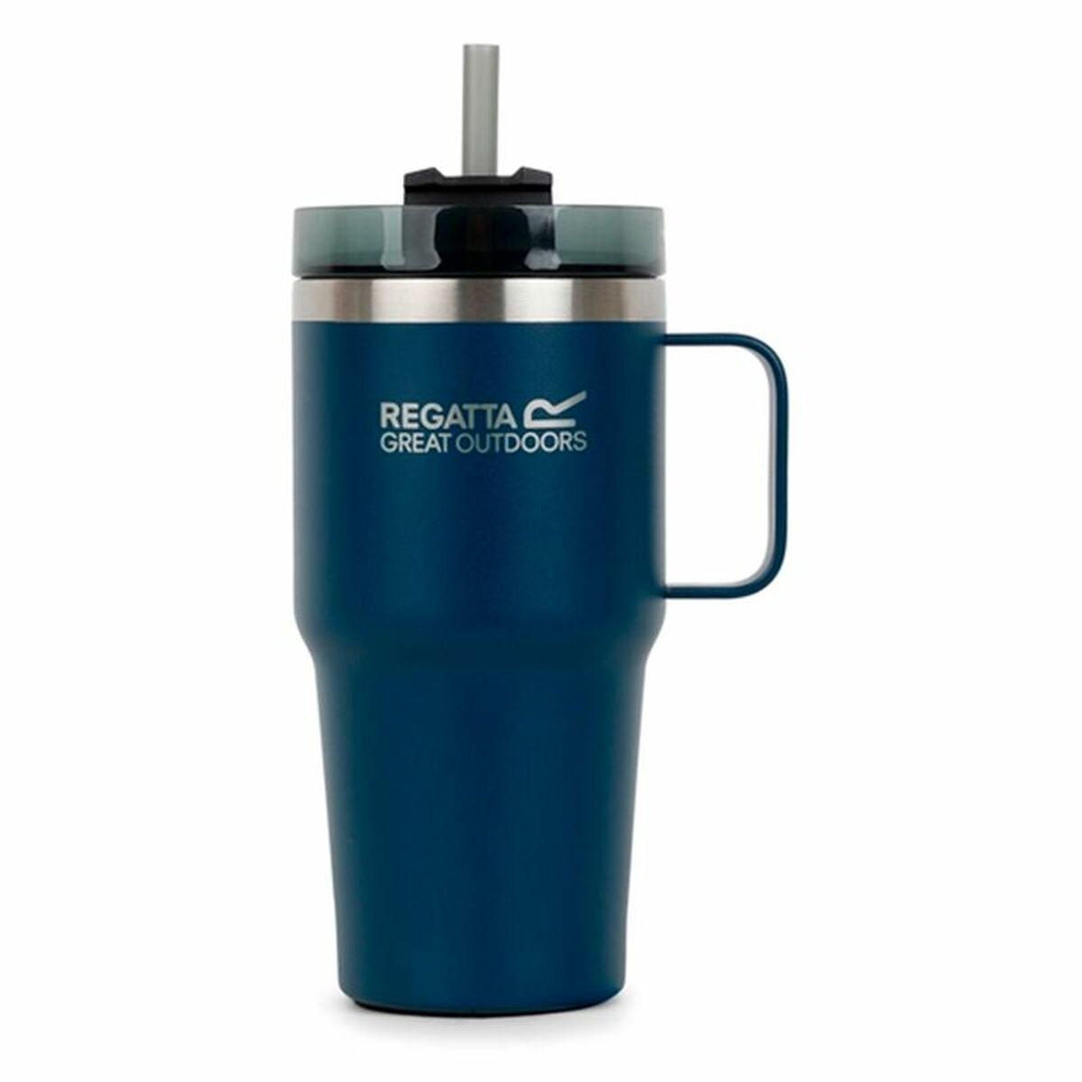 Termosmugg med Sugrör Regatta Thermo Insulated Mug Mörkblå 600 ml Rostfritt stål finns hos Aktivcamping