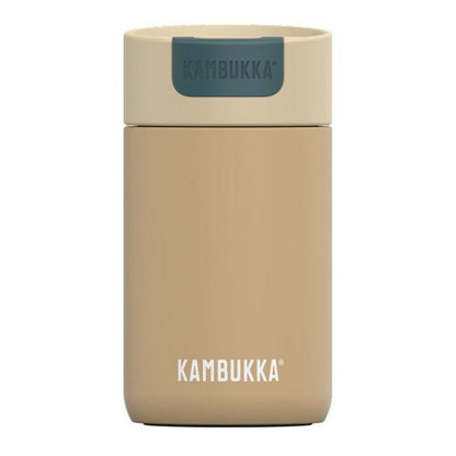 Termosmugg med lock Kambukka Olympus Svart Beige Rostfritt stål 300 ml finns hos Aktivcamping