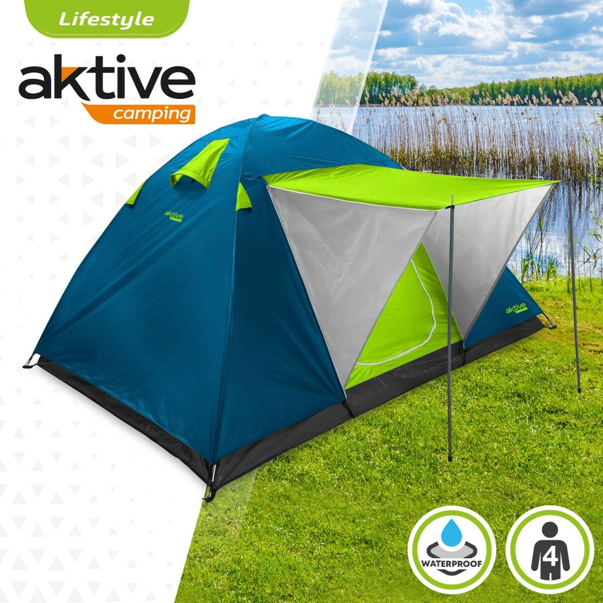 Tält Aktive Markis 240 x 130 x 210 cm (2 antal) finns hos Aktivcamping