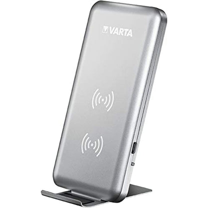 Trådlös power bank Varta Fast Wireless Silver finns hos Aktivcamping