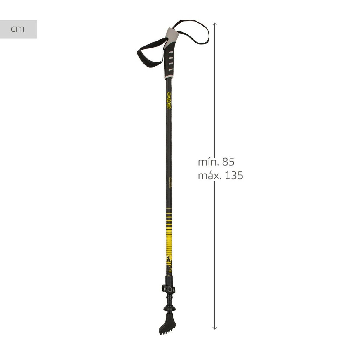 Trekkingkäpp Aktive 4,5 x 135 x 3 cm (4 antal) - finns hos Aktivcamping