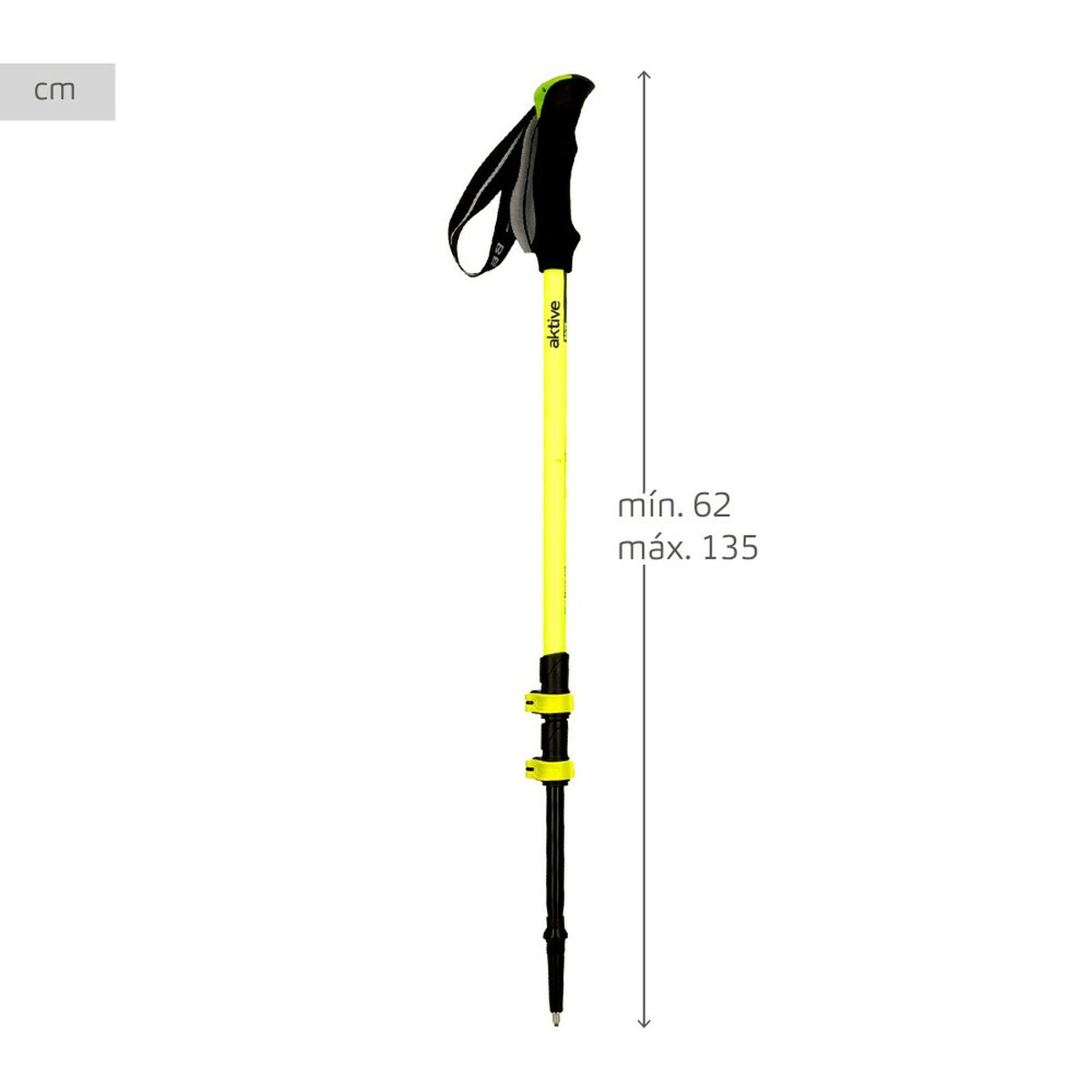 Trekkingkäpp Aktive 5 x 135 x 4 cm (6 antal) - finns hos Aktivcamping
