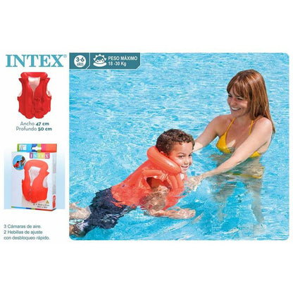 Uppblåsbar badväst Intex 50 x 47 cm finns hos Aktivcamping