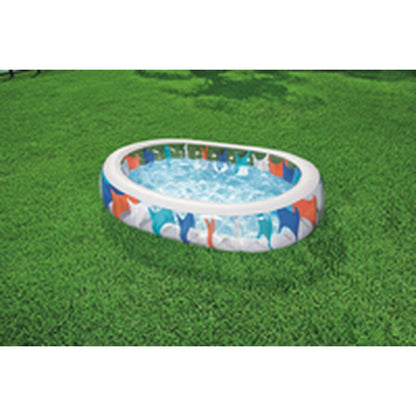Uppblåsbar bassäng Bestway Multicolour 229 x 152 x 51 cm finns hos Aktivcamping