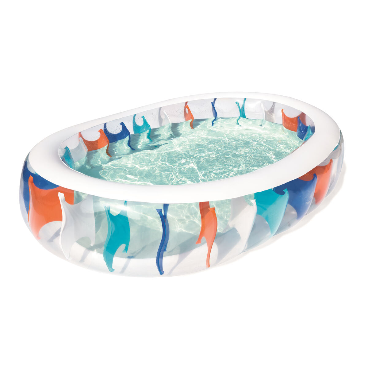 Uppblåsbar bassäng Bestway Multicolour 229 x 152 x 51 cm finns hos Aktivcamping