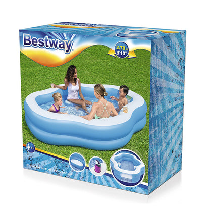 Uppblåsbar bassäng Bestway Multicolour 270 x 198 x 51 cm finns hos Aktivcamping