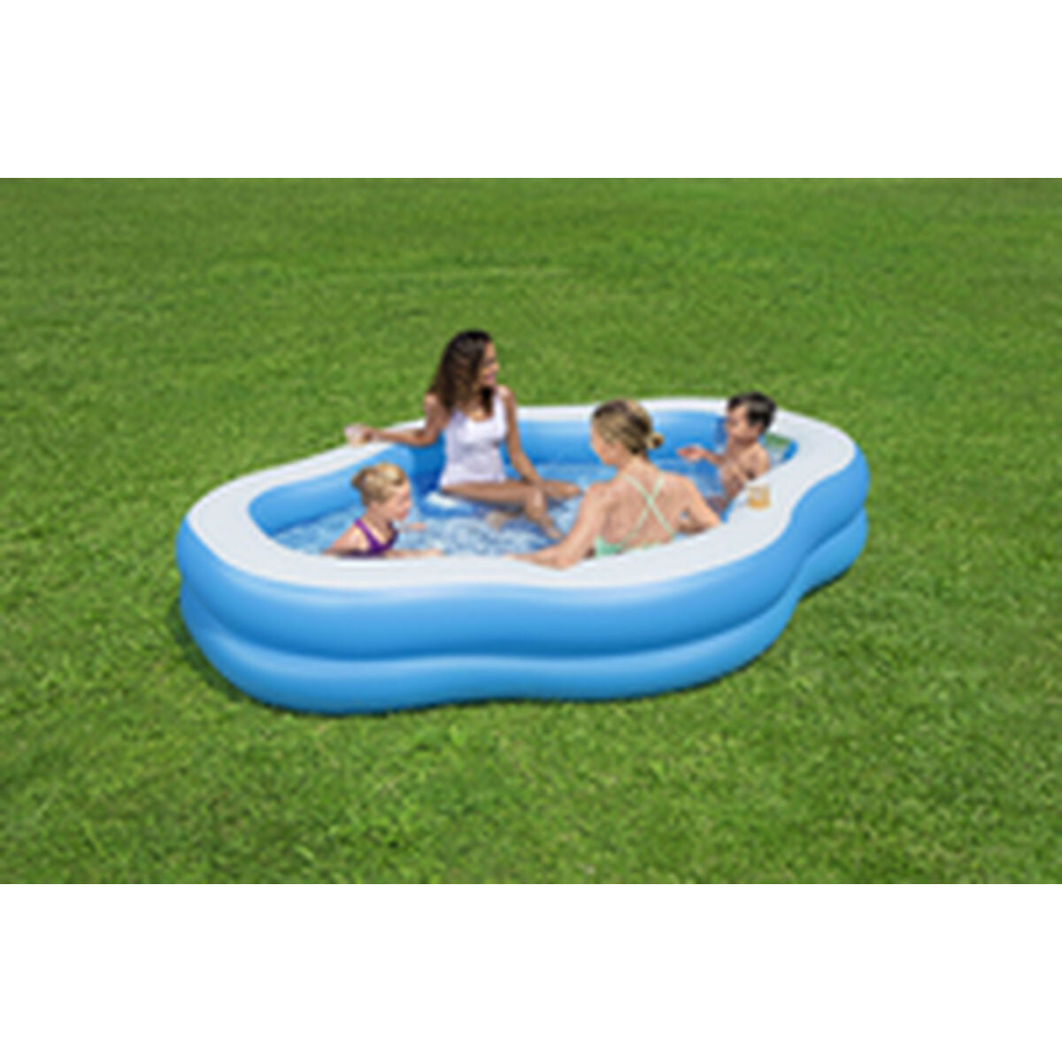 Uppblåsbar bassäng Bestway Multicolour 270 x 198 x 51 cm finns hos Aktivcamping