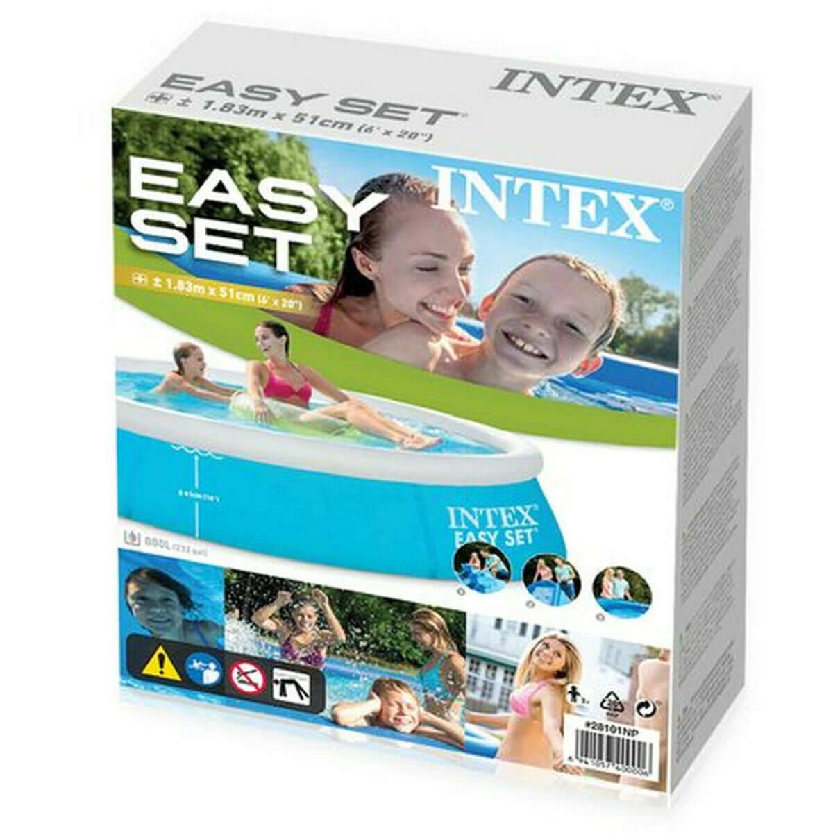 Uppblåsbar bassäng Easy Set Intex 183 x 51 cm finns hos Aktivcamping