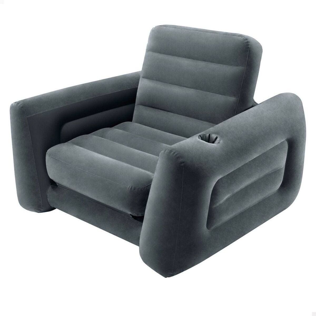 Uppblåsbar bäddsoffa Intex Pull-Out 177 x 66 x 224 cm Grå - finns hos Aktivcamping
