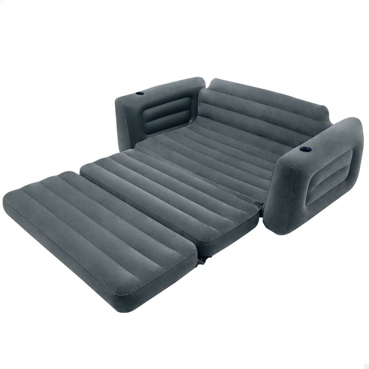 Uppblåsbar bäddsoffa Intex Pull-Out 203 x 66 x 224 cm Grå - finns hos Aktivcamping