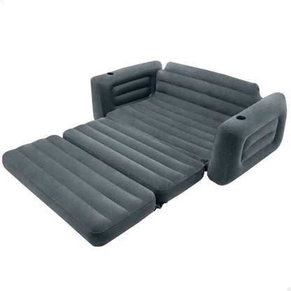 Uppblåsbar bäddsoffa Intex Pull-Out 203 x 66 x 224 cm Grå - finns hos Aktivcamping