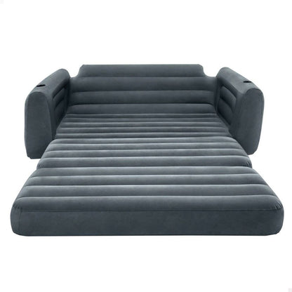 Uppblåsbar bäddsoffa Intex Pull-Out 203 x 66 x 224 cm Grå - finns hos Aktivcamping