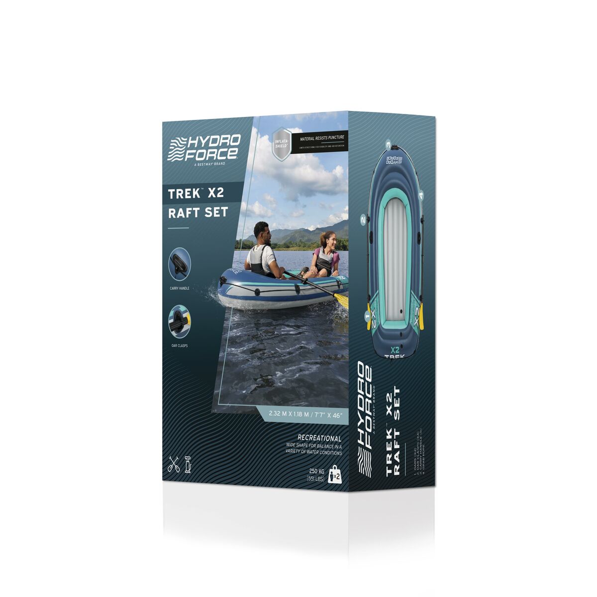 Uppblåsbar båt Bestway 232 x 118 cm finns hos Aktivcamping