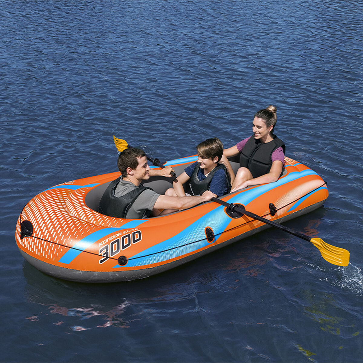 Uppblåsbar båt Bestway Kondor Elite 3000 246 x 122 x 45 cm finns hos Aktivcamping