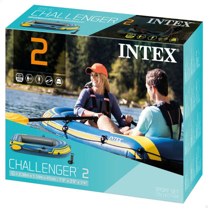 Uppblåsbar båt Intex Challenger 2 2 antal 236 x 41 x 114 cm - finns hos Aktivcamping