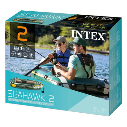 Uppblåsbar båt Intex Seahawk 2 Grön 236 x 41 x 114 cm finns hos Aktivcamping