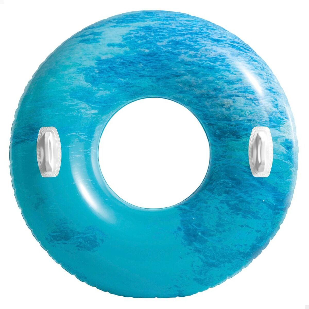 Uppblåsbar flytring Intex Med handtag Ø 91 cm Multicolour finns hos Aktivcamping
