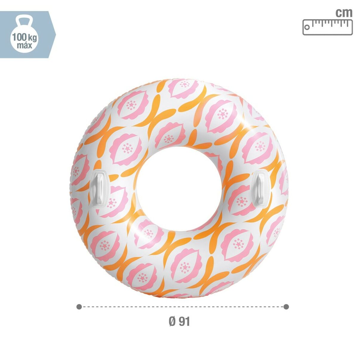 Uppblåsbar flytring Intex Timeless Ø 91 cm Donut - finns hos Aktivcamping