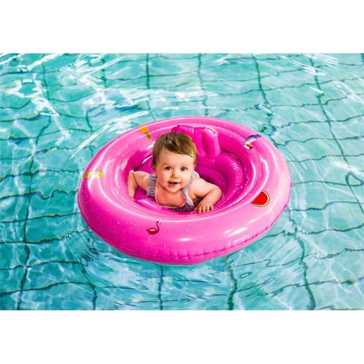 Uppblåsbar flytring Swim Essentials Rosa finns hos Aktivcamping