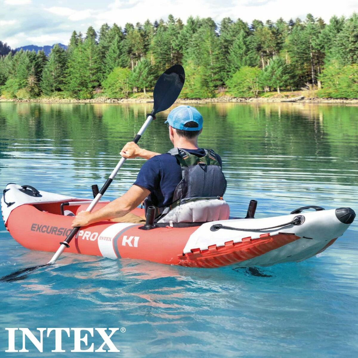 Uppblåsbar kanot Intex Excursion Pro 305 x 91 x 46 cm - finns hos Aktivcamping