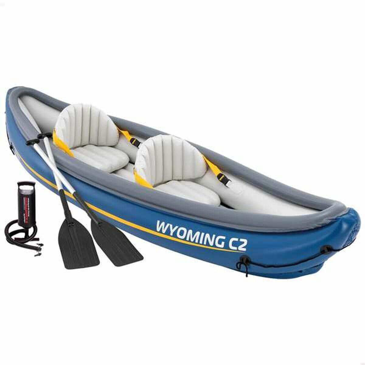 Uppblåsbar kanot Intex Wyoming C2 307 x 89 x 53 cm finns hos Aktivcamping