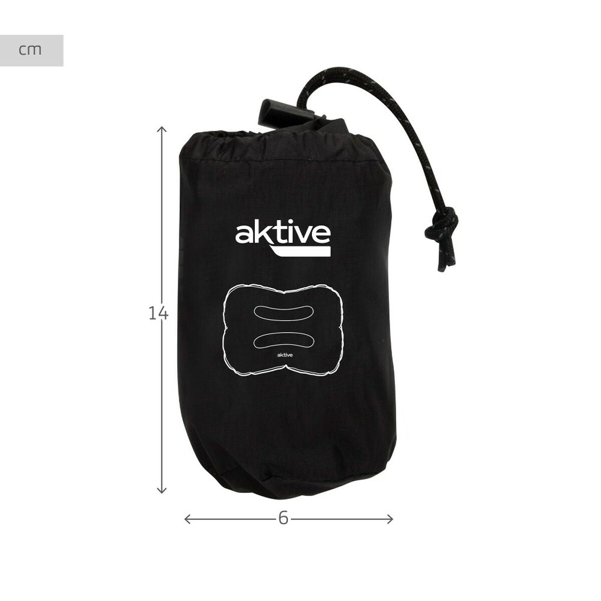 Uppblåsbar kudde Aktive TPU 42 x 13 x 30 cm - finns hos Aktivcamping