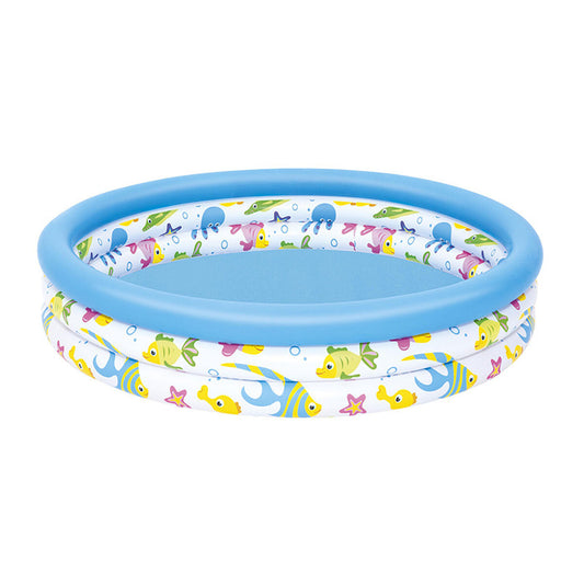Uppblåsbar plaskpool för barn Bestway 122 x 25 cm finns hos Aktivcamping