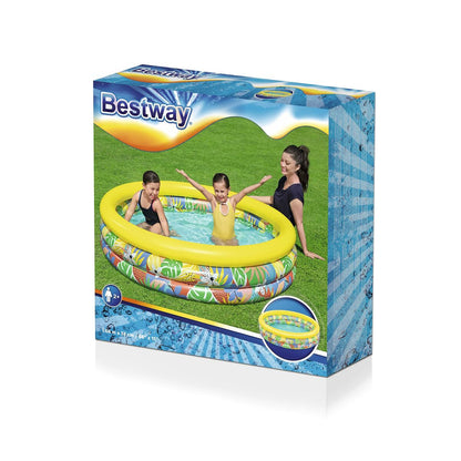 Uppblåsbar plaskpool för barn Bestway 168 x 38 cm finns hos Aktivcamping