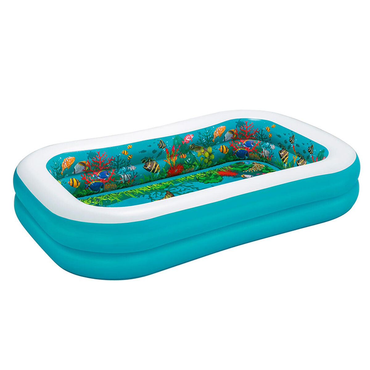 Uppblåsbar plaskpool för barn Bestway 3D Multicolour 262 x 175 x 51 cm 2 personer finns hos Aktivcamping