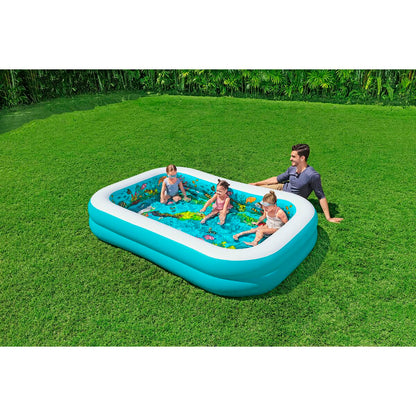 Uppblåsbar plaskpool för barn Bestway 3D Multicolour 262 x 175 x 51 cm 2 personer finns hos Aktivcamping