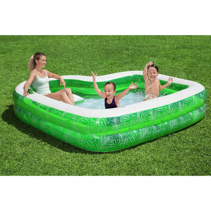 Uppblåsbar plaskpool för barn Bestway Grön Multicolour 231 x 231 x 51 cm finns hos Aktivcamping