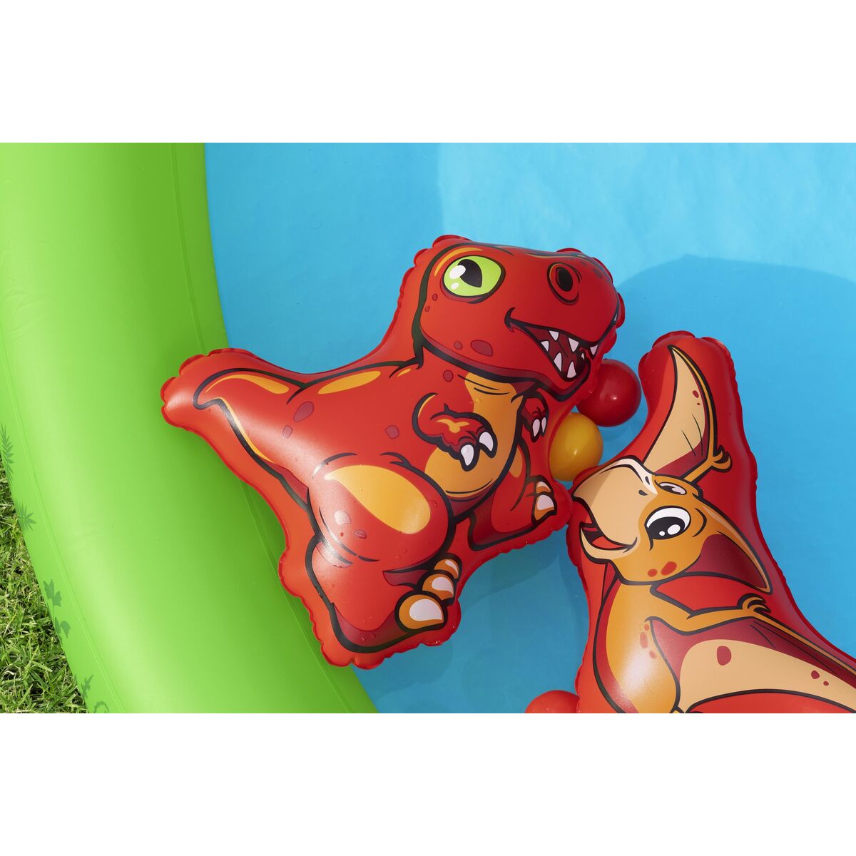 Uppblåsbar plaskpool för barn Bestway Jurassic Splash 240 x 140 x 137 cm finns hos Aktivcamping