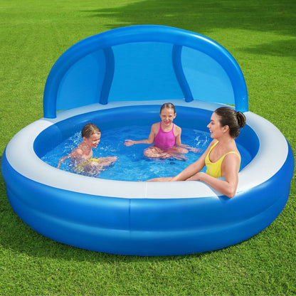 Uppblåsbar plaskpool för barn Bestway Multicolour 241 x 241 x 140 cm finns hos Aktivcamping