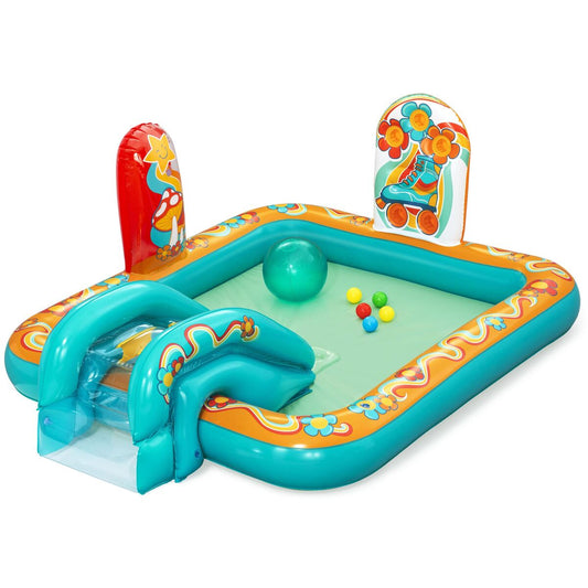 Uppblåsbar plaskpool för barn Bestway Retro Groove 193 x 152 x 74 cm finns hos Aktivcamping