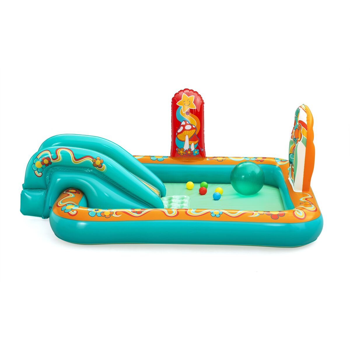 Uppblåsbar plaskpool för barn Bestway Retro Groove 193 x 152 x 74 cm finns hos Aktivcamping