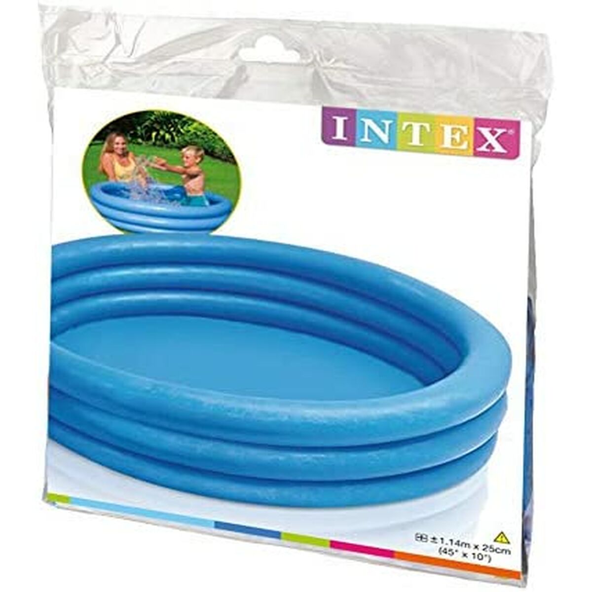 Uppblåsbar plaskpool för barn Intex 59416 101 L Multicolour 114 x 25 cm finns hos Aktivcamping
