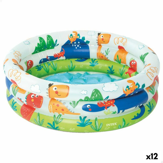 Uppblåsbar plaskpool för barn Intex Dinosaurier Ringar 28 L 33 L 61 x 22 x 61 cm (12 antal) finns hos Aktivcamping