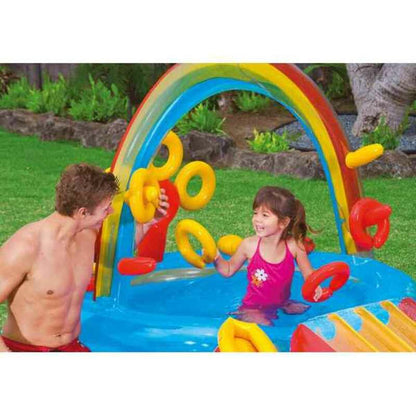 Uppblåsbar plaskpool för barn Intex Lekplats Regnbåge finns hos Aktivcamping