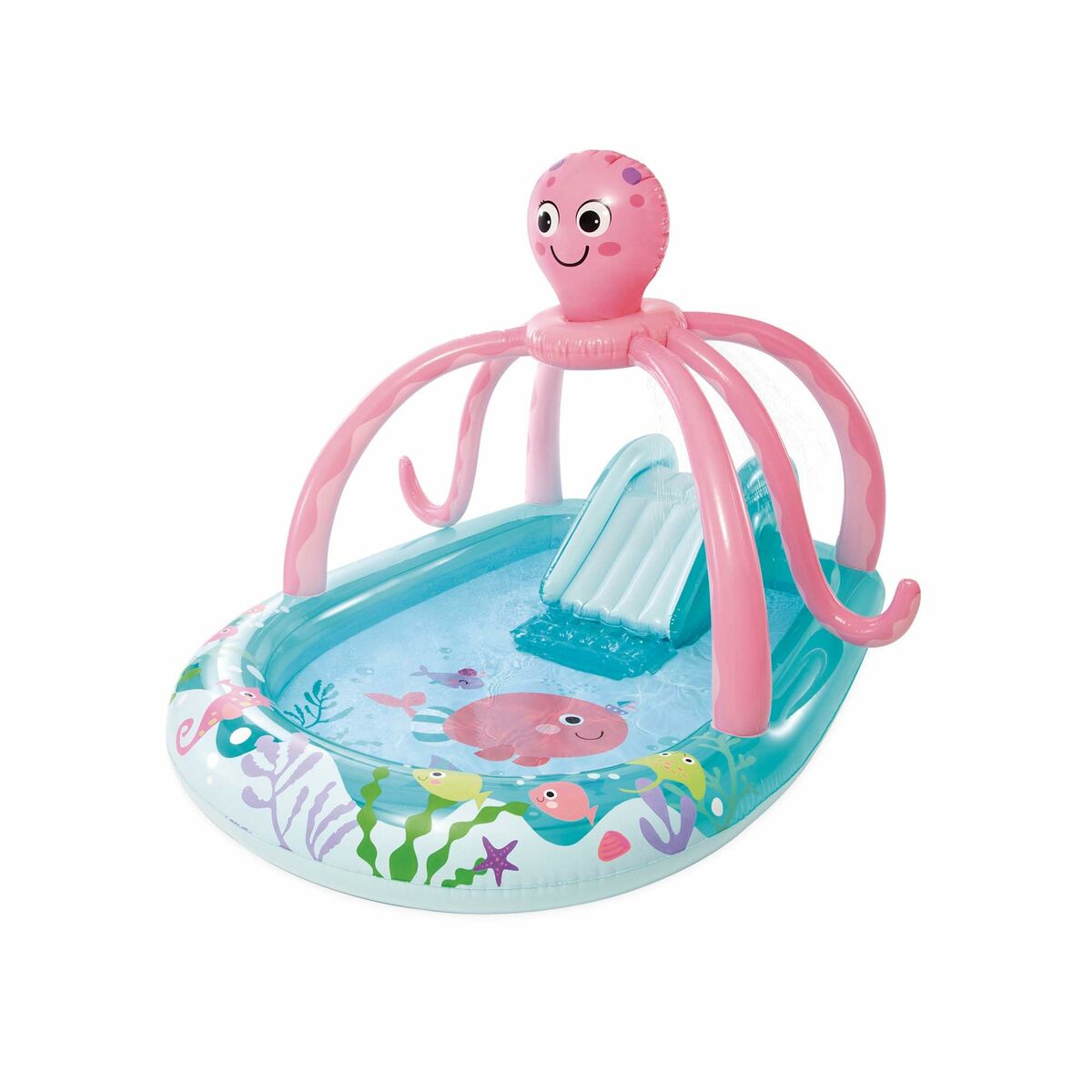 Uppblåsbar plaskpool för barn Intex Octopus 229 L 243 x 183 x 150 cm Bläckfisk finns hos Aktivcamping