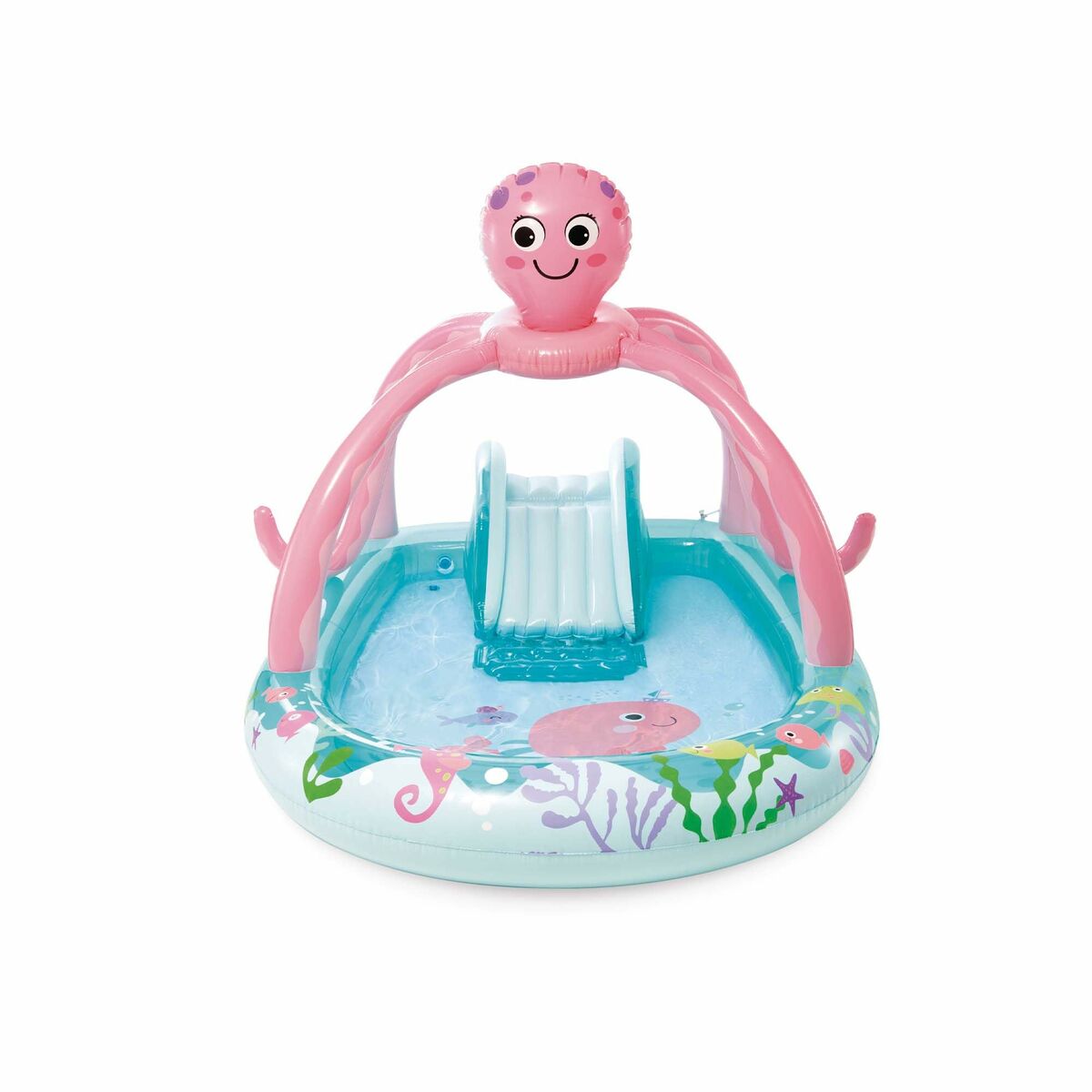 Uppblåsbar plaskpool för barn Intex Octopus 229 L 243 x 183 x 150 cm Bläckfisk finns hos Aktivcamping