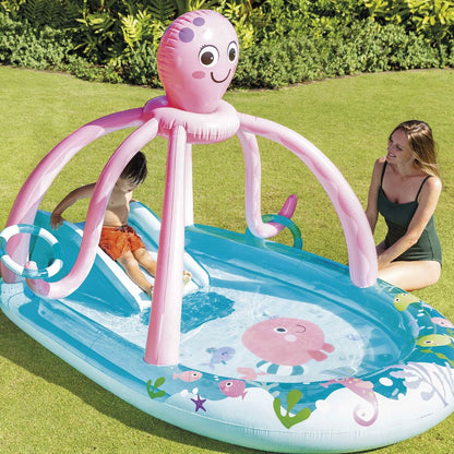Uppblåsbar plaskpool för barn Intex Octopus 229 L 243 x 183 x 150 cm Bläckfisk finns hos Aktivcamping