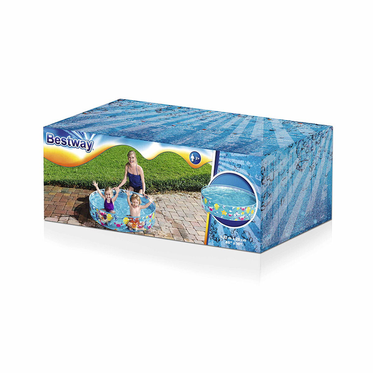 Uppblåsbar plaskpool för barn Junior Knows 25 x 121 x 121 cm - finns hos Aktivcamping