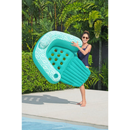 Uppblåsbar poolstol Bestway Comfort Plush 145 x 120 cm finns hos Aktivcamping