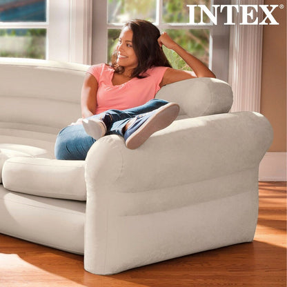 Uppblåsbar soffa Intex 257 x 76 x 203 cm - finns hos Aktivcamping