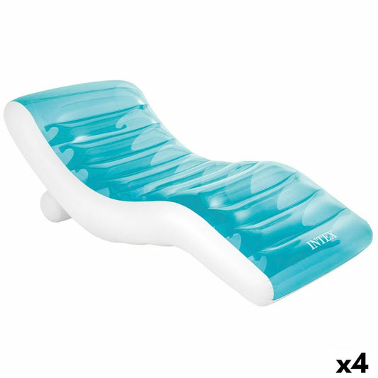 Uppblåsbar solstol Intex Blå 191 x 67 x 89 cm (4 antal) finns hos Aktivcamping