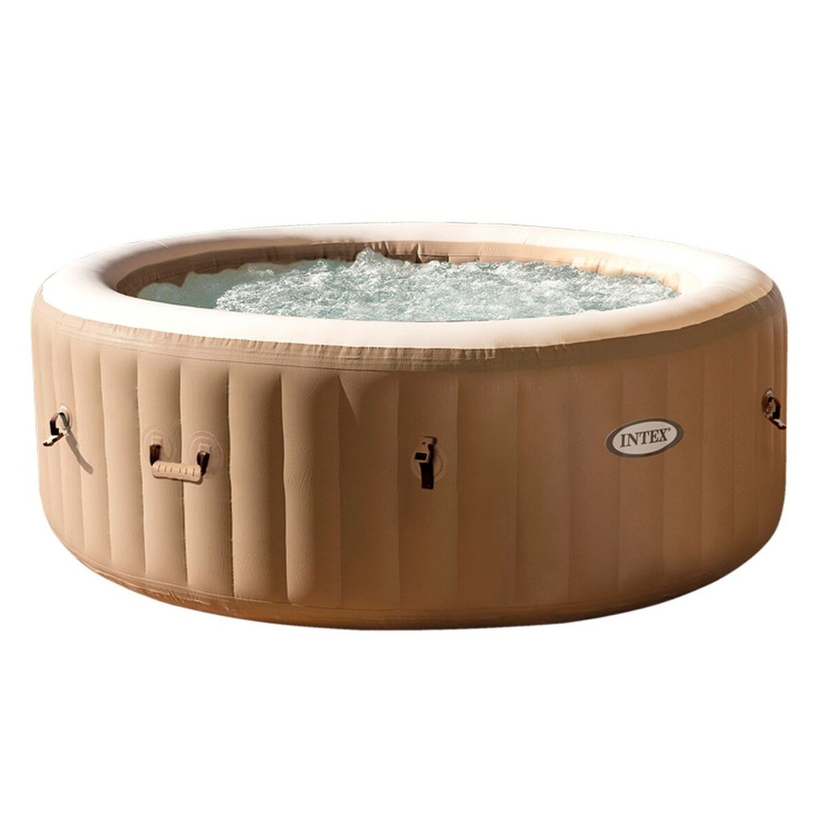 Uppblåsbart spa Intex 196 x 71 x 196 cm Brun 795 L finns hos Aktivcamping
