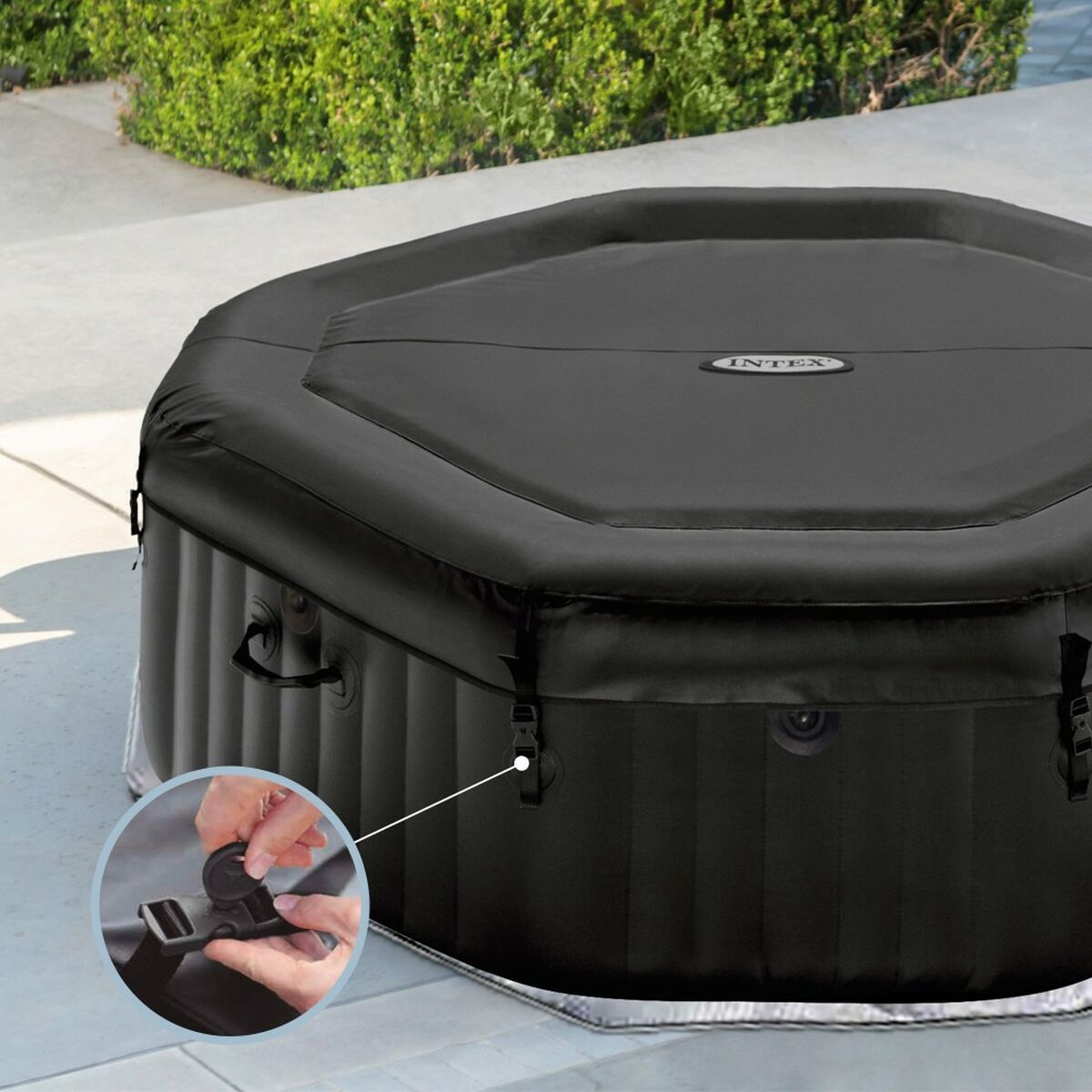 Uppblåsbart spa Intex 201 x 71 x 201 cm 795 L - finns hos Aktivcamping