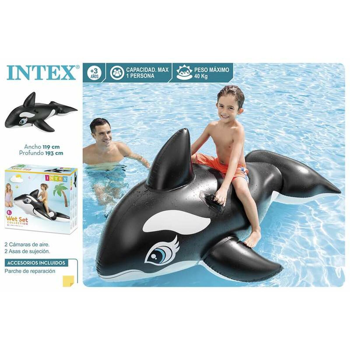 Upplåsbar Intex Val 193 x 119 cm - finns hos Aktivcamping