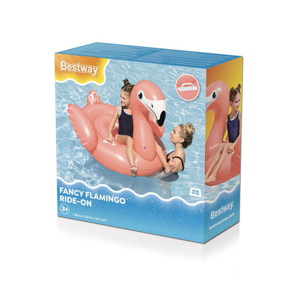 Upplåsbar bassängmadrass Bestway Flamingo 128 x 110 x 87 cm - finns hos Aktivcamping