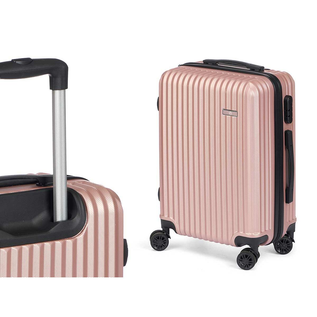 Uppsättning resväskor Rosa Ränder 3 Delar finns hos Aktivcamping